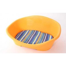 Topsy Plastic Pet Bed with Cushion Yellow, P982 (Yellow), cat Bed  / Cushion, Topsy, cat Housing Needs, catsmart, Housing Needs, Bed  / Cushion